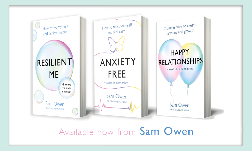 Resilient Me, Anxiety Free, and Happy Relationships by Sam Owen - out now