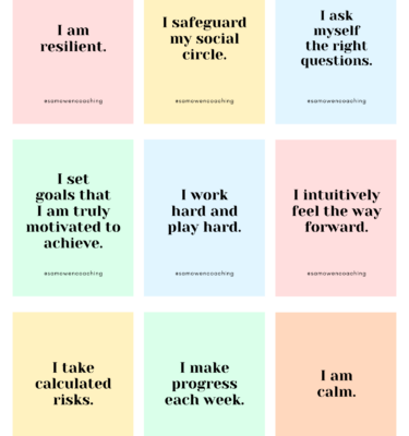 affirmations for achieving goals instant download digital download - sam owen - relationship expert and published author - buy now