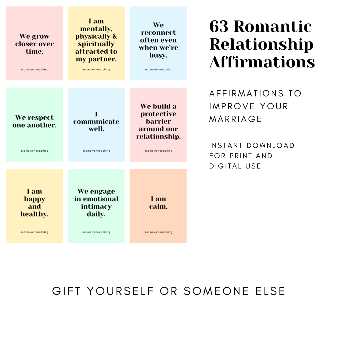 relationship affirmations instant download - sam owen - shop now